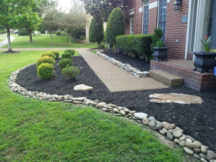 Ideas landscaping rocks stones using rock stone river fabulous beautiful garden type title