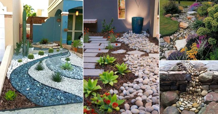 Blue rocks landscaping