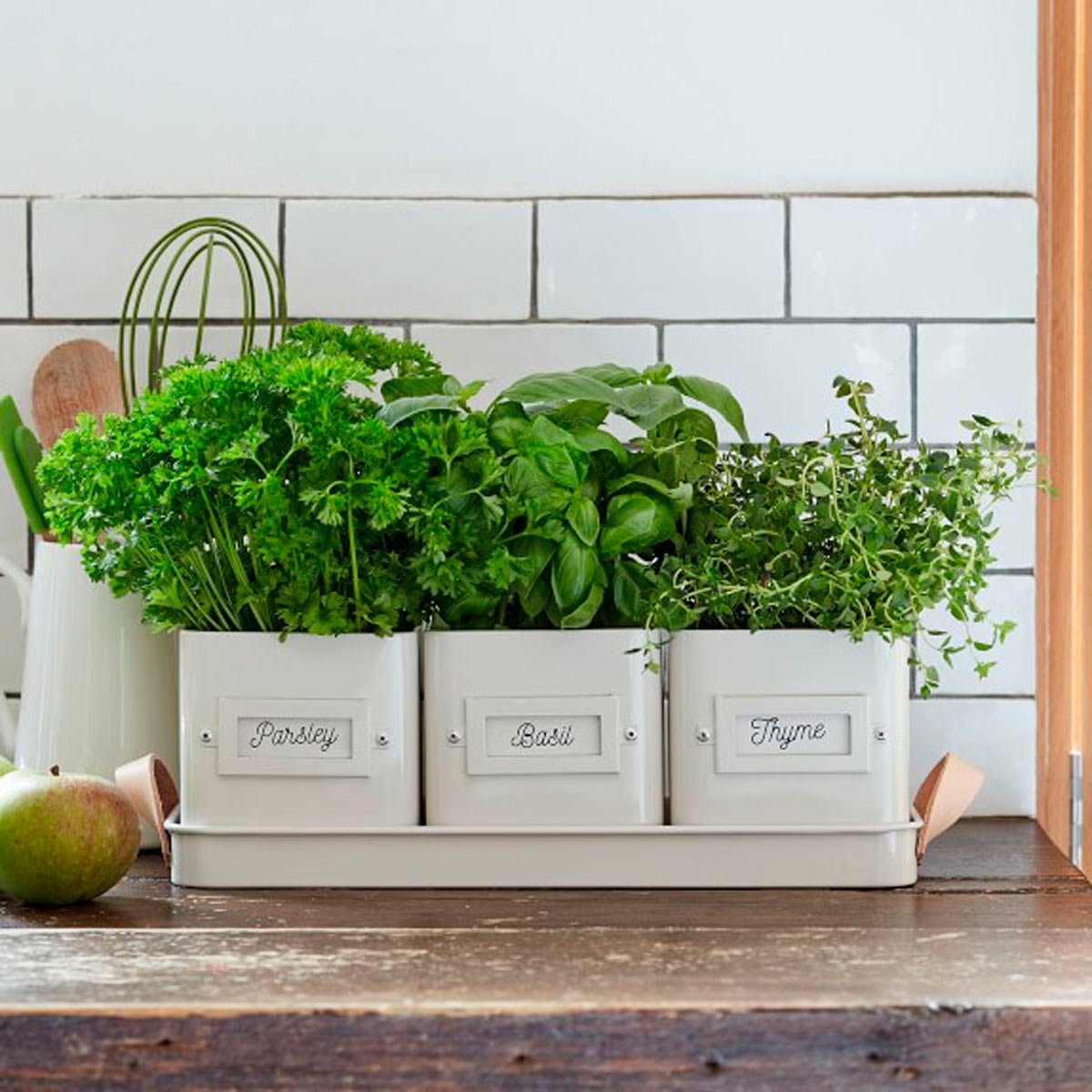 Herb planter box outdoor