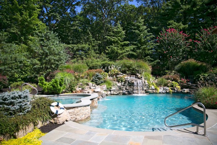 Pool tropical landscaping