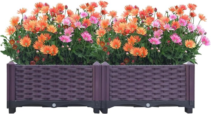 Herb planter box outdoor