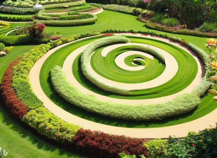 Spiral garden designs