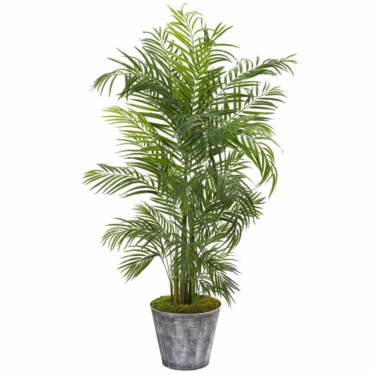 Artificial palm plants with pots