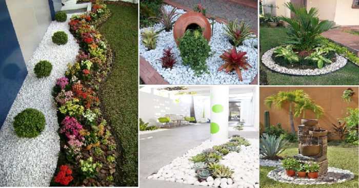 Pebbles landscape mexican beach ideas pebble