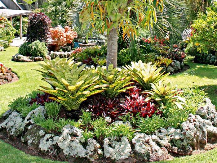 Tropical landscaping ideas for front of house